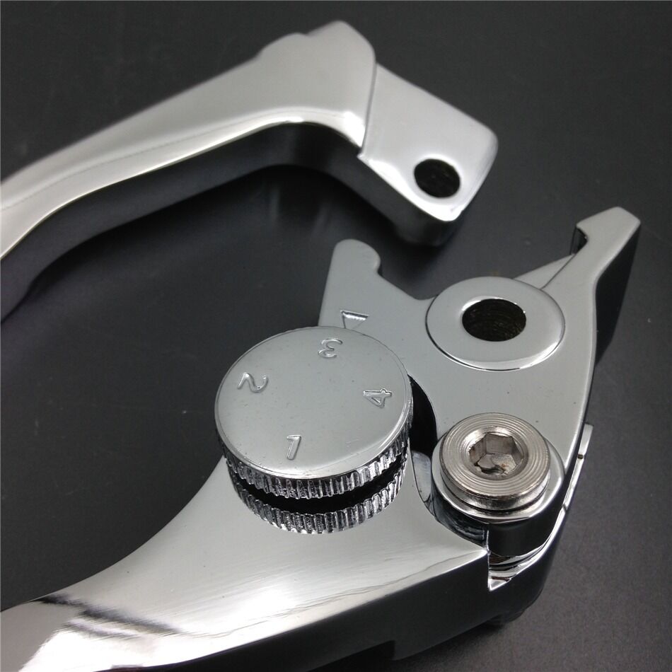 For Suzuki GSXR 600 750 Katana 750F SV650 SV650S CHROME Brake Clutch Flame Lever