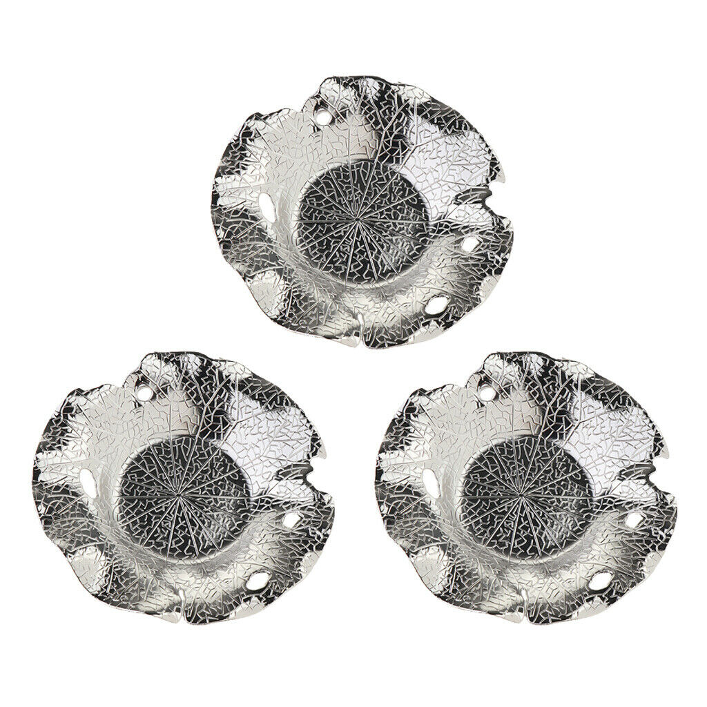 Set of 3 Round Tea Cup Saucer Kungfu Tea Cup Coaster for Chinese Tea