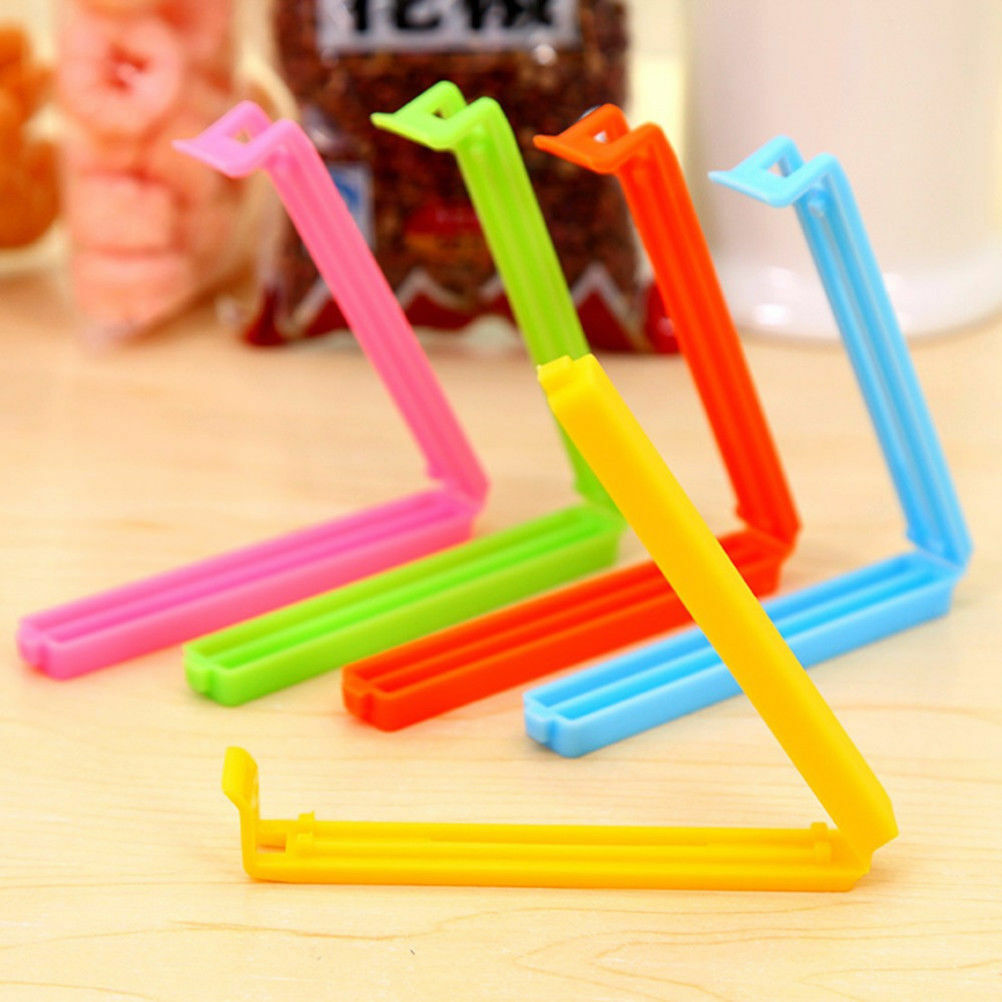 Food Snack Storage Seal Sealing Freezer and Fridge Bag Clips Sealer Clamp 10pcs