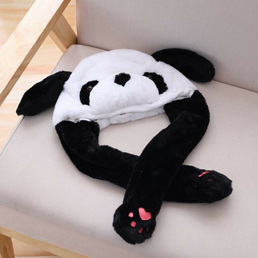 Winter warm cartoon animal hat plush beanie fluffy hooded cute caps
