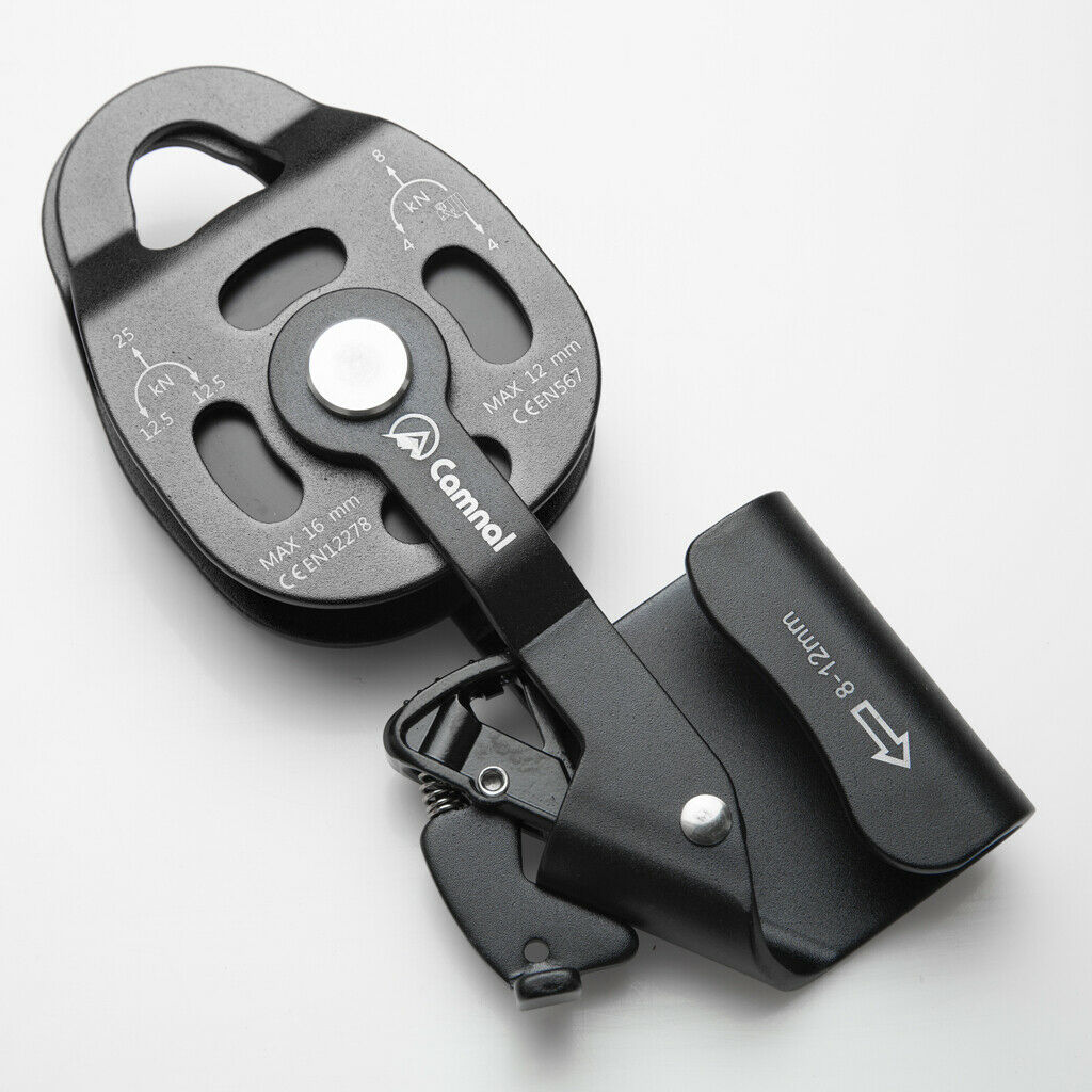 25KN Hauling Pulley Fits 8-12mm Rope Rock Climbing  Protection