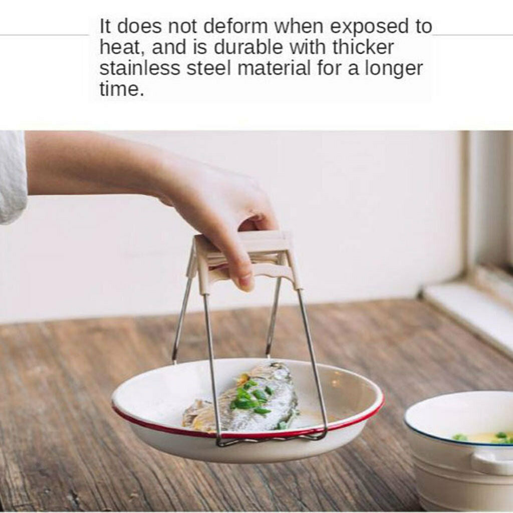 Kitchen Clamps Gripper Bowl Retriever Clip Hand Burns For Pots Crockery Holder