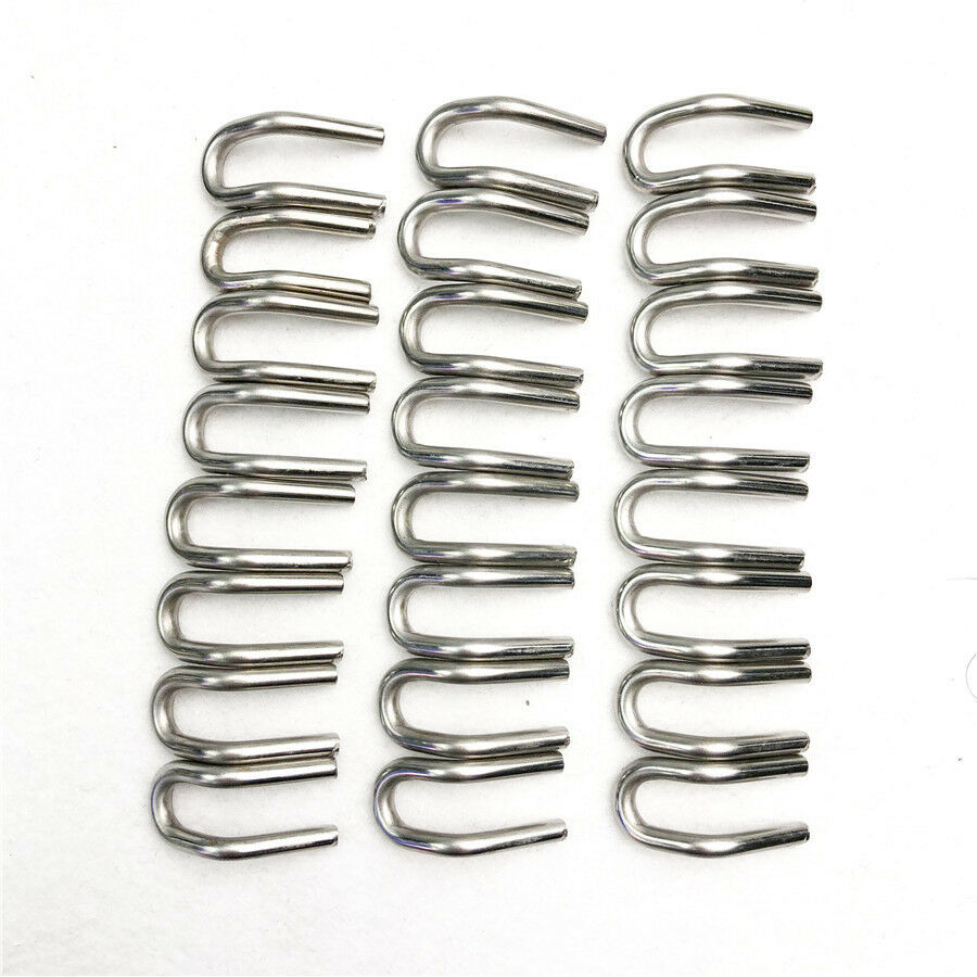 12+6 pcs Stainless Steel Motorcycle Scooter Exhaust Pipe Muffler Springs Hooks
