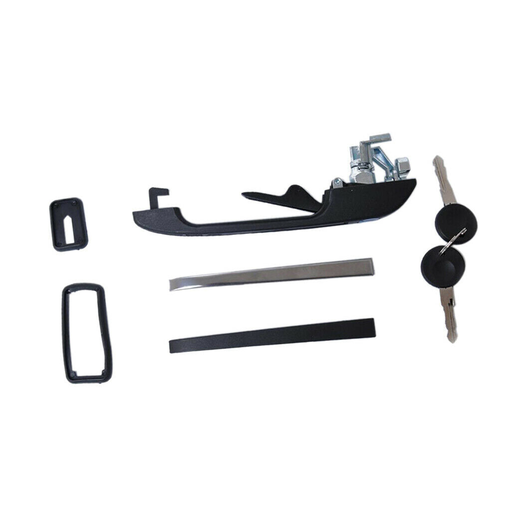 Front Left&Right Exterior Door Handle Kits for VW Golf Jetta MK1