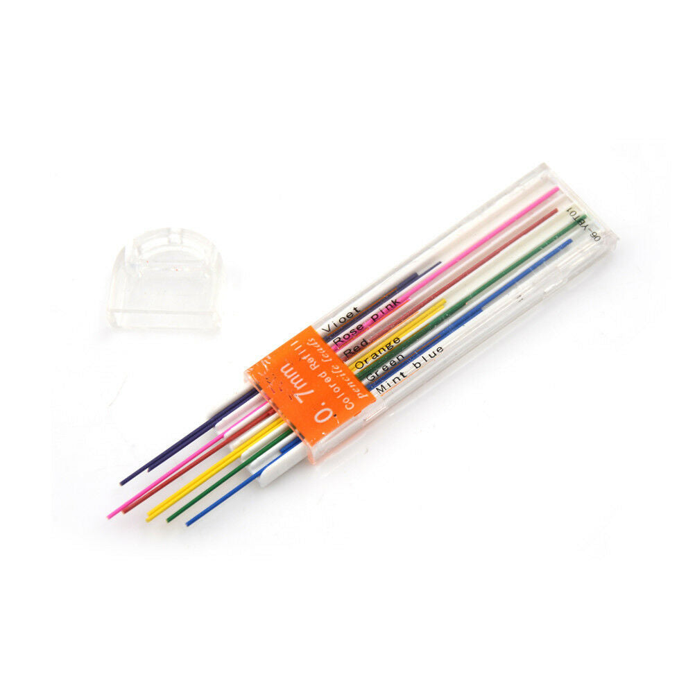 3Boxes 0.7mm Colored Mechanical Pencil Refill Lead Erasable School Station.l8
