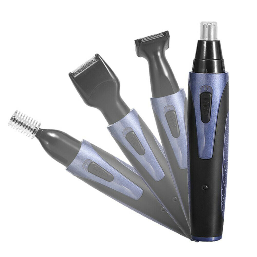 Men Hair Trimmer 4 In1 Electric Clipper Face Care Shaver Ear Nose Groomer Cutter