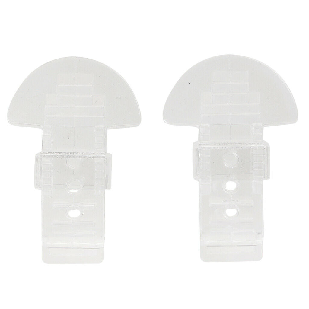 2 Pieces Clear Plastic Clip On Clamps Teeth Clip Nip For Cloth