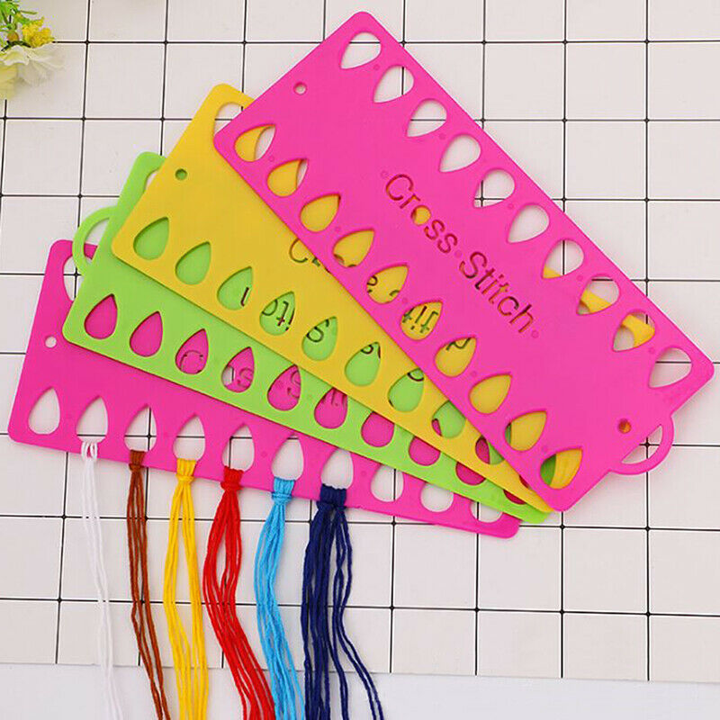 Durable Plastic Cross Stitch Row Line Board Embroidery Thread Yarn Organi.l8