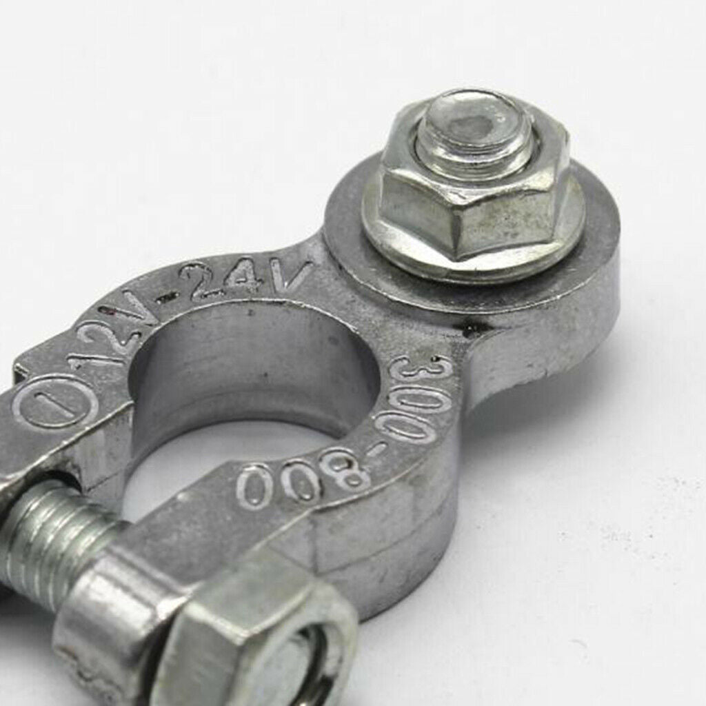 2Pieces Leisure Battery Terminals Connectors Clamps Clip Set Van Motorhome