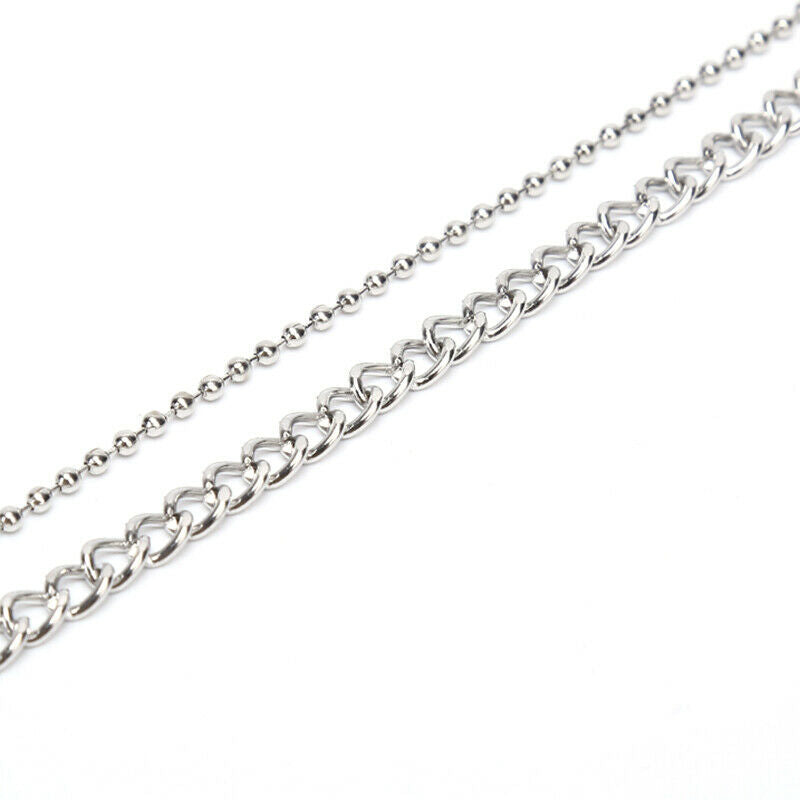 Punk Multi Layer Chunky Choker Necklace Pendant  Women Men Jewelry GiftsJCAUJ.DD