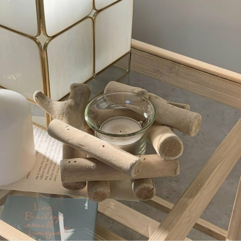 Wooden Driftwood Candle Holder Creative Candle Candle Tea Light Holder Stand