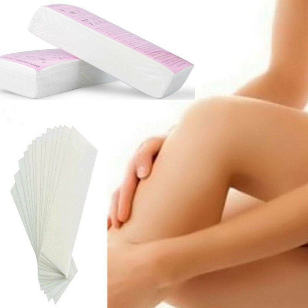 100 PCS Hair Removal Paper Depilatory Waxing Paper Strips Salon Spa Tool