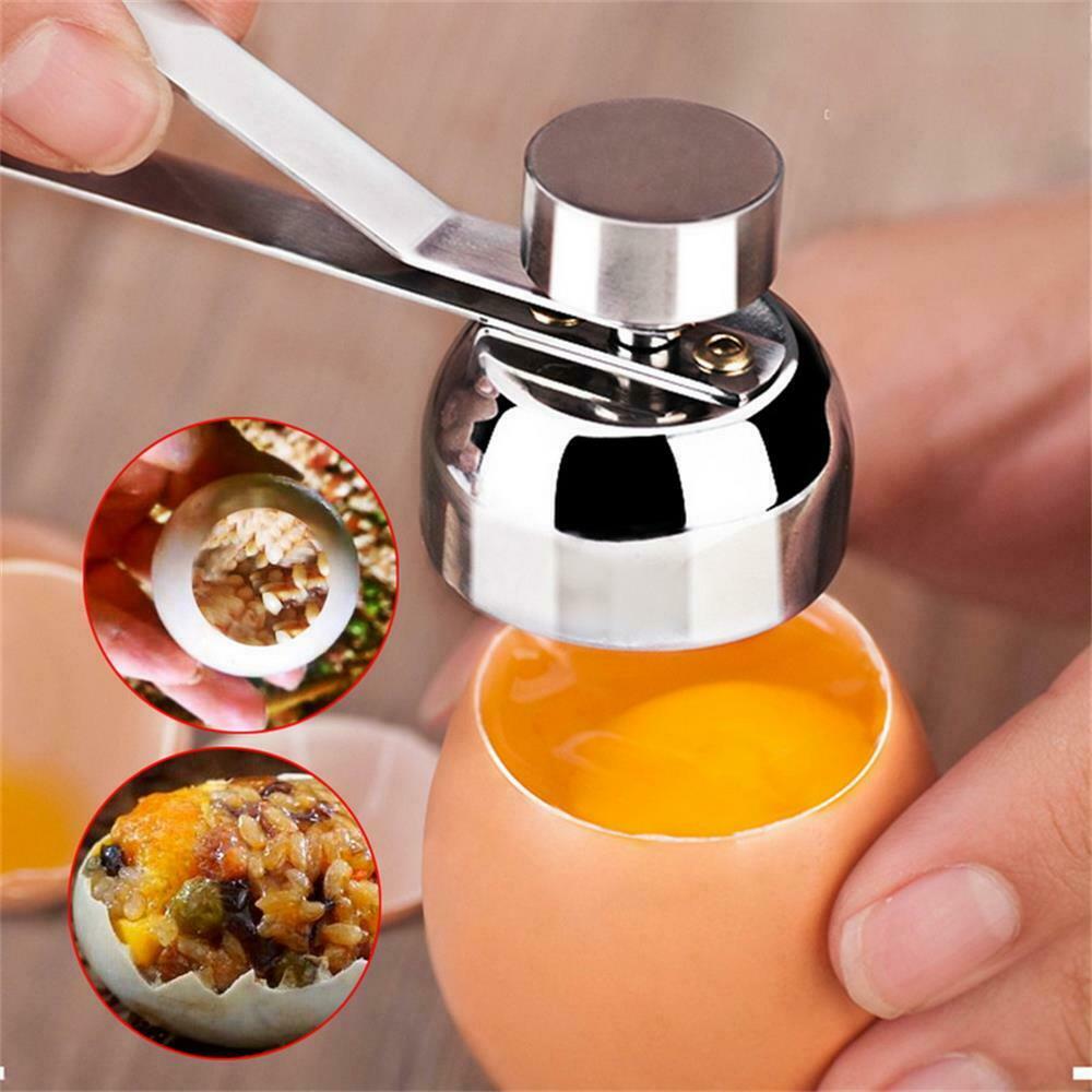 Egg Topper Scissors Cutter Shell Opener Boiled Raw Egg Open Tool Metal 3.3cm L