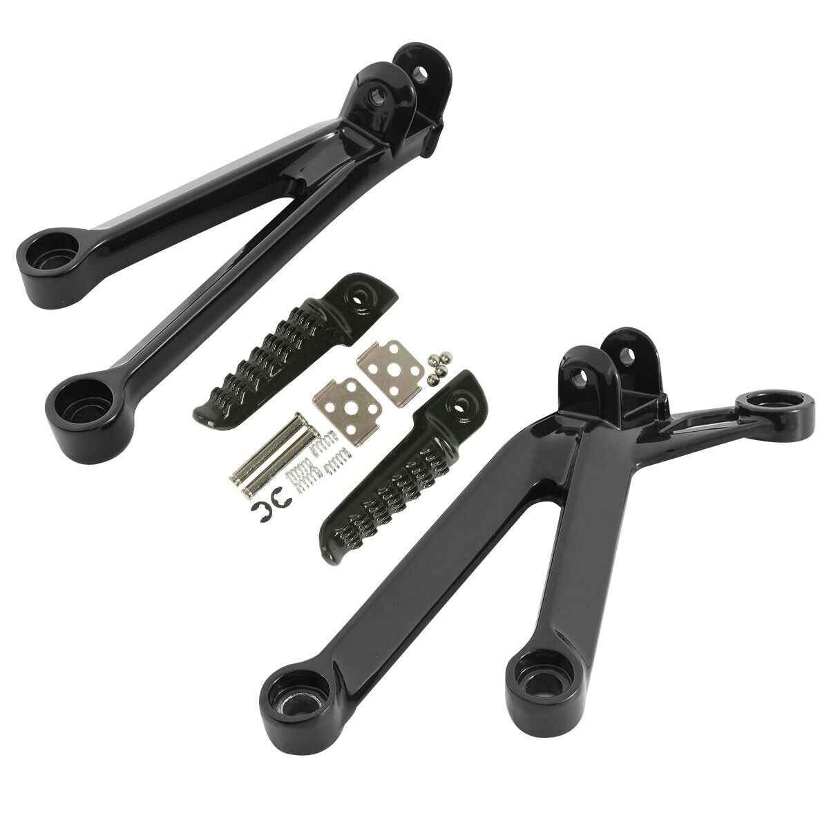 Rear Footrest Foot Peg Brackets Set Fit For Kawasaki Ninja ZX10R 2004-2005