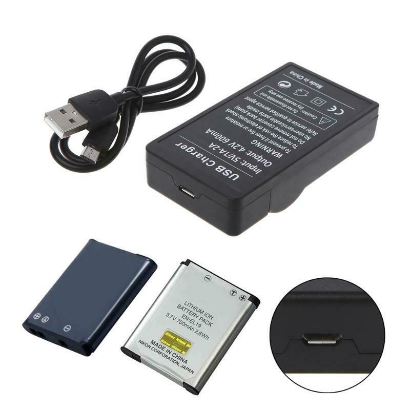 Battery Charger For Nikon EN-EL19 S2500 S2600 S3100 S3300 S4100 S3300 Battery