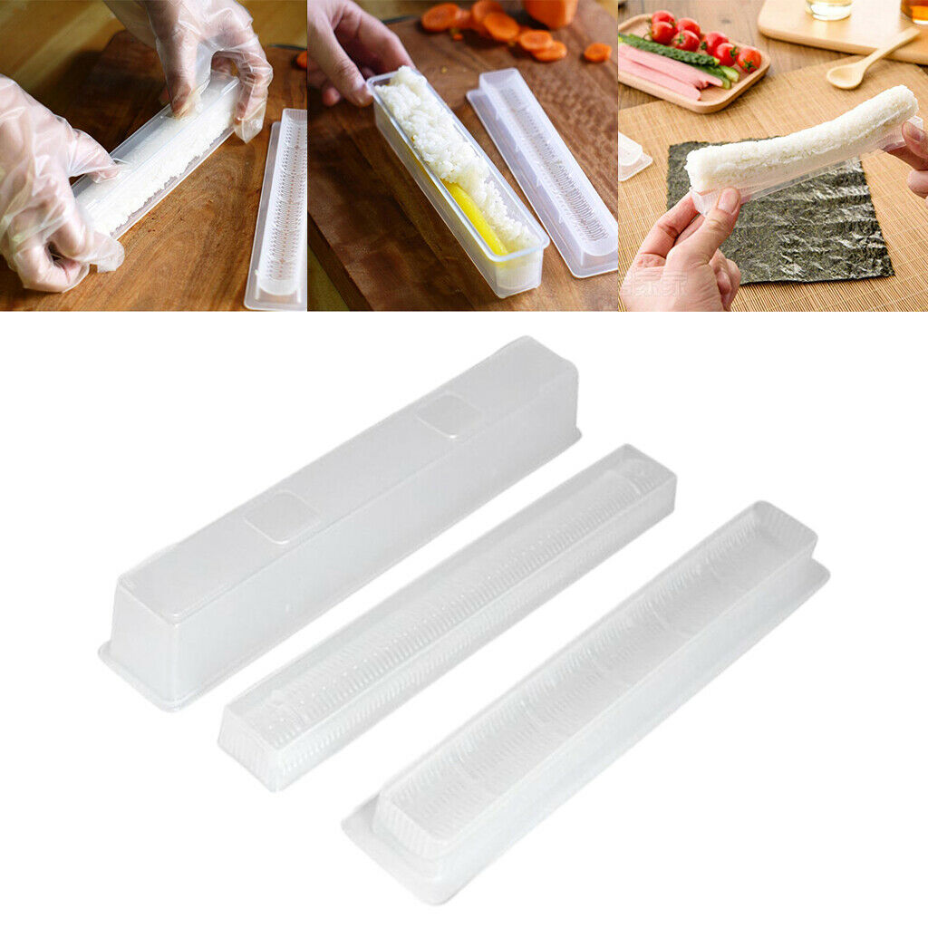 3Pieces/Set Sushi Roll Maker Rice Roll Mold Bento Accessory Baking Tools