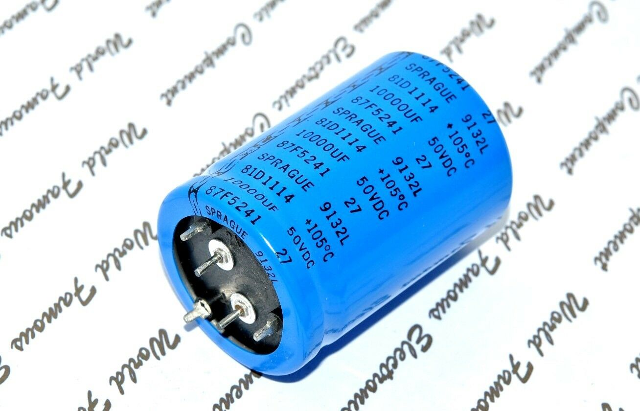 1pcs - SPRAGUE 81D 10000uF (10000µF) 50V 81D1114 Radial Electrolytic Capacitor