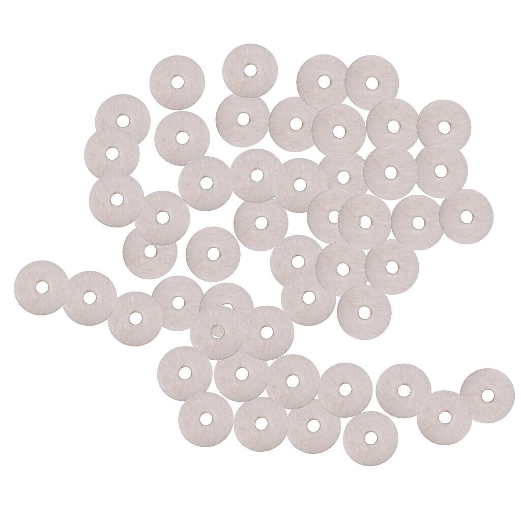 50 Pieces Felt Strap Lock Washers Black for Acoustic/Electric Guitar Parts