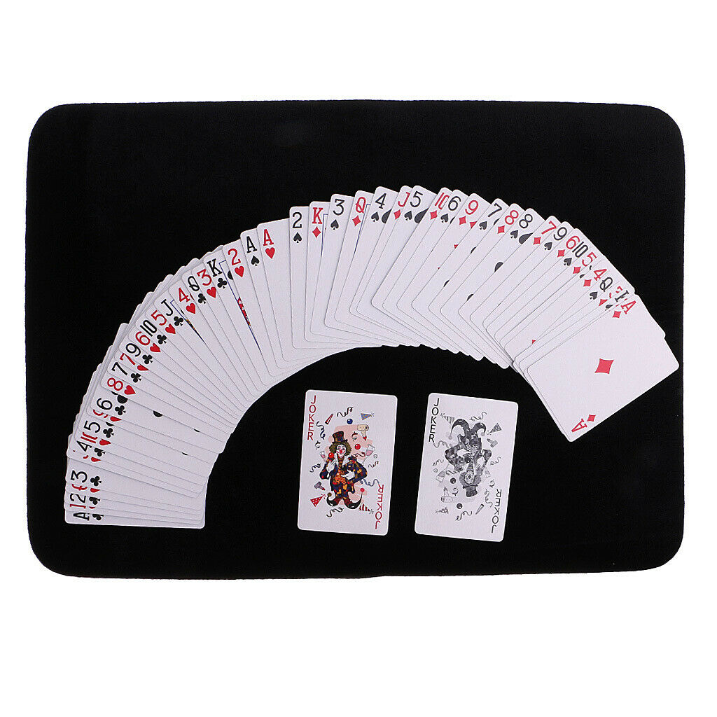 Black Pro Anti-Slip Poker Card Mat Pad Magic Tricks Magician Utility Prop