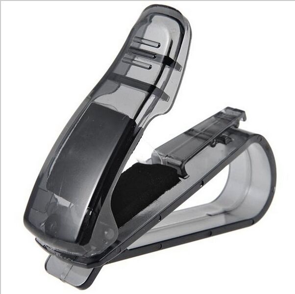 Car Use Glasses Clip On Car Sun Visor Ticket Card Holder Sun Glasses Case 1pc