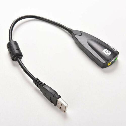 USB To 3.5mm Mic/Headphone Jack Stereo Headset Audio Adapter 7.1 Sound Card Hot@