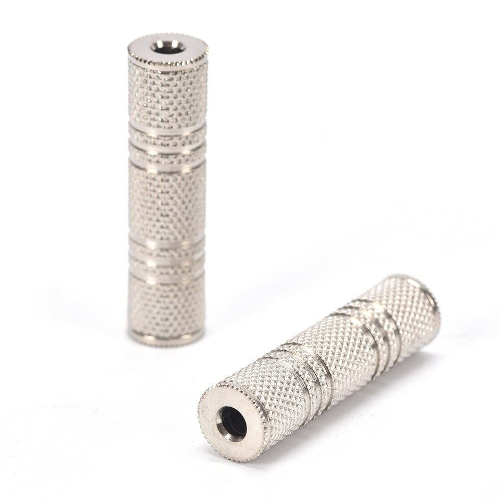 2x 3.5mm Female to Female Audio Adapter Connector Coupler Stereo F/F Exte.l8