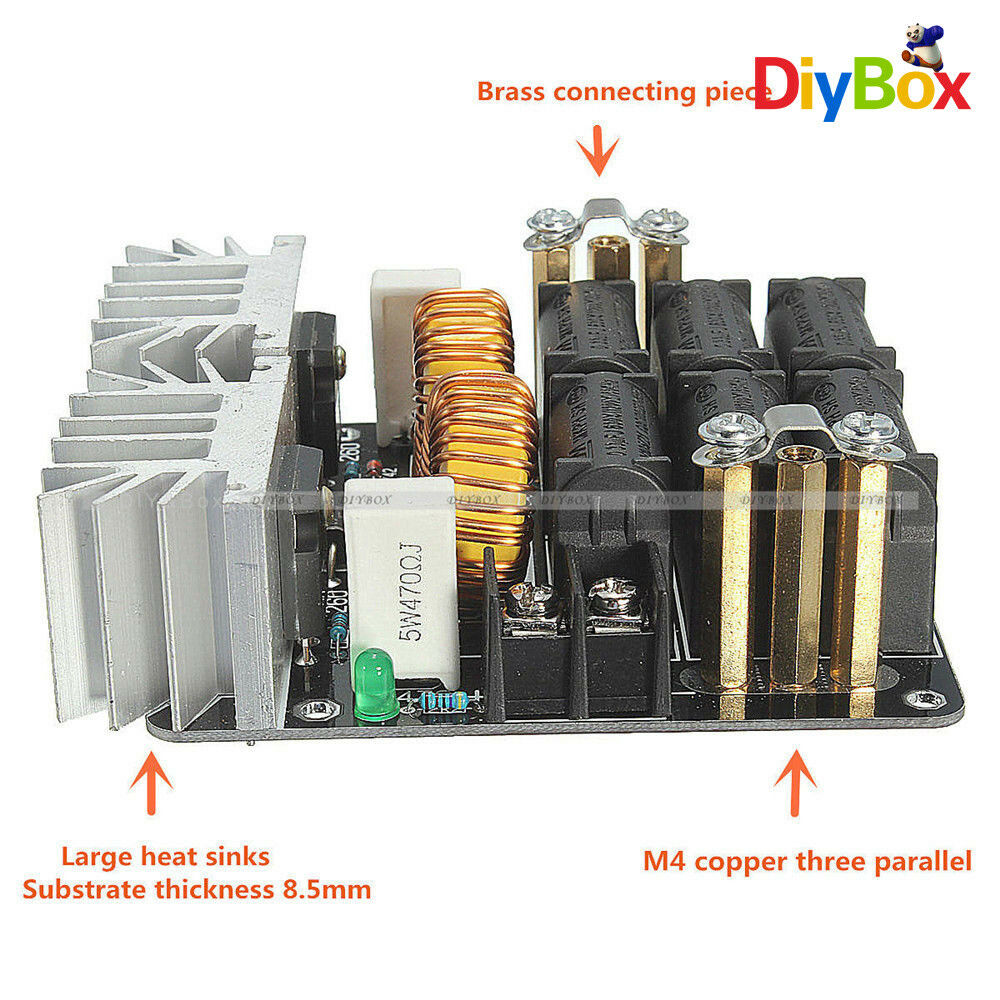 Driver Heater 20A 1000W ZVS Low Voltage Induction Heating Board Module Flyback