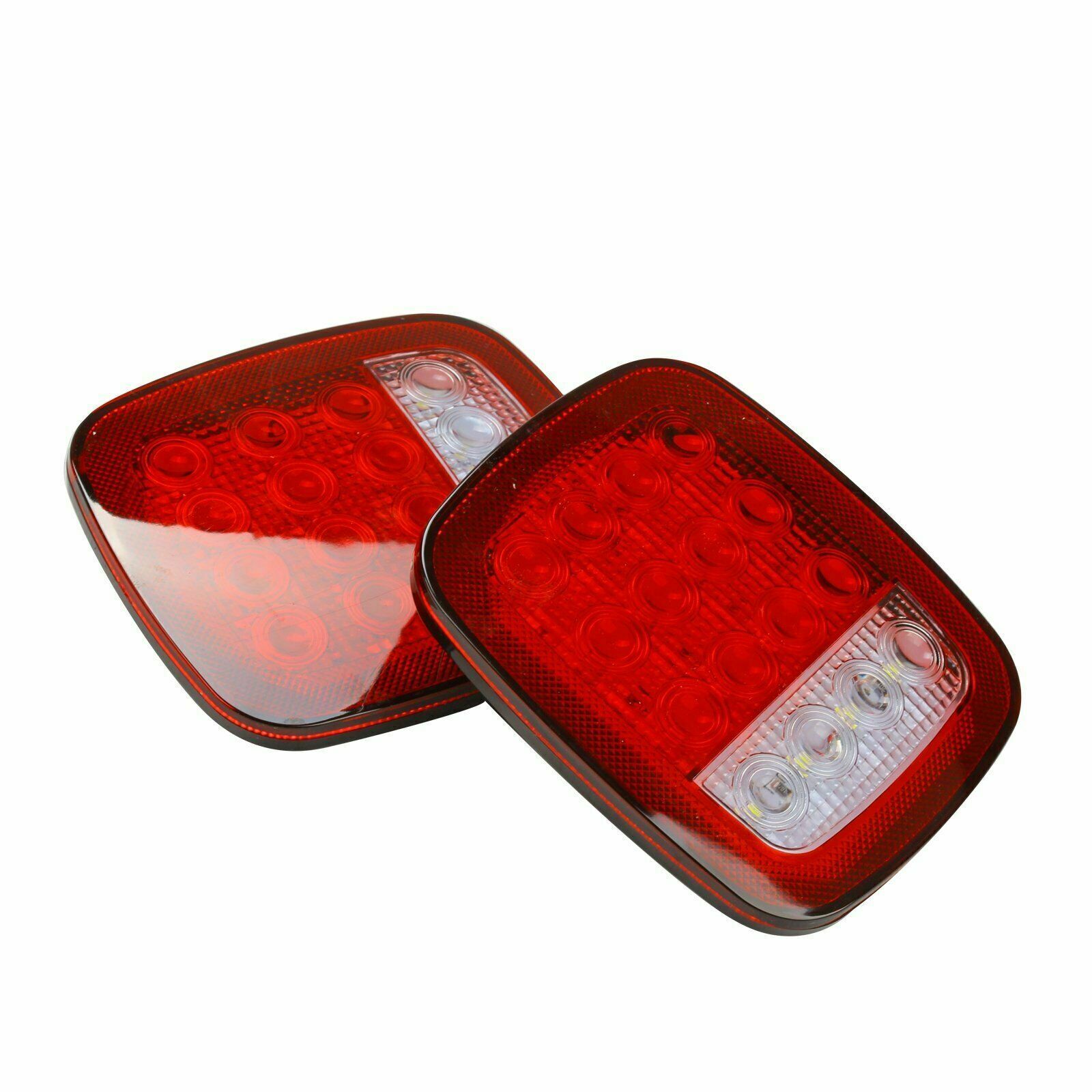 LED Tail Lights Rear Brake Lamps Turn Stop Reverse For Jeep Wrangler TJ CJ 76-06