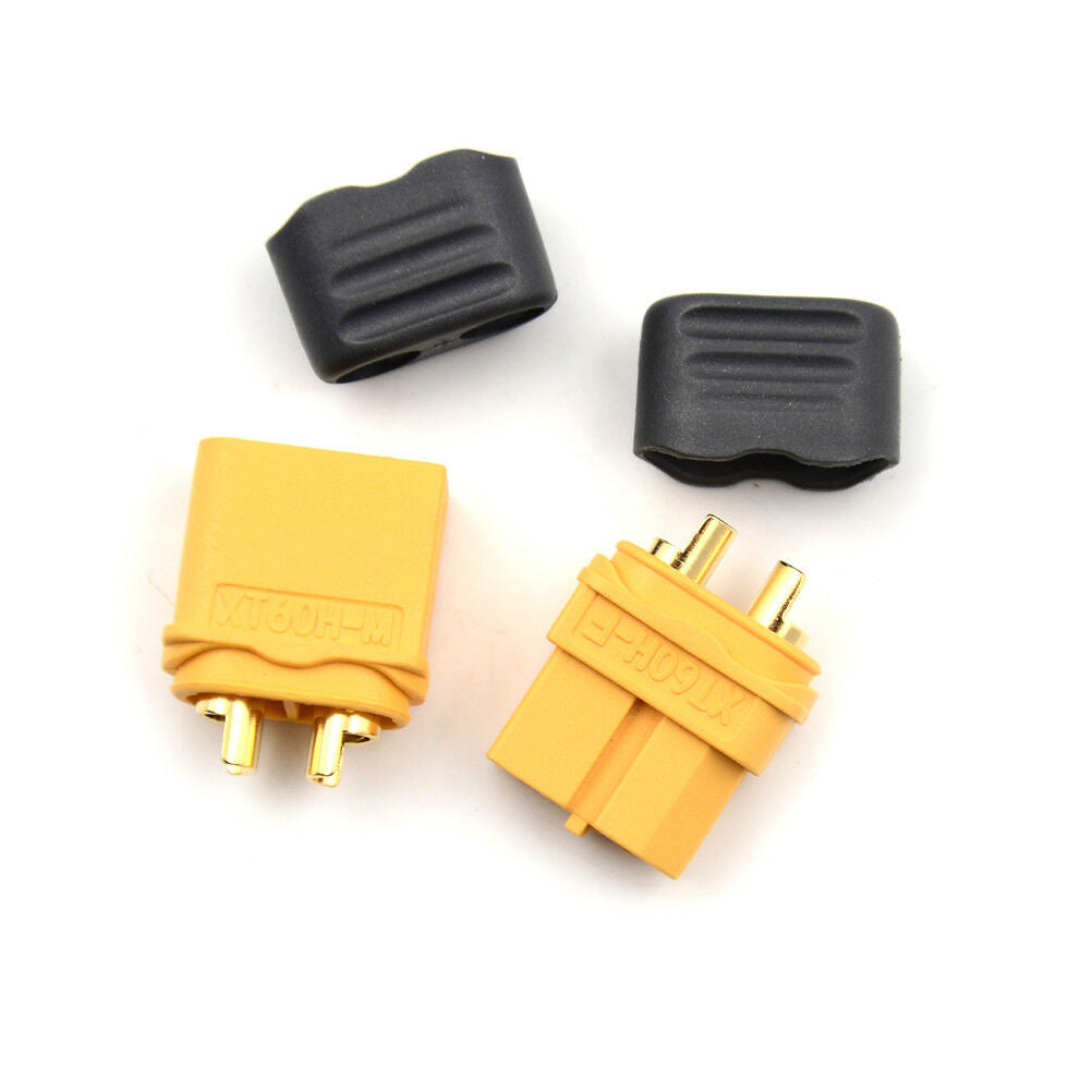 2PCS Amass XT60+ Plug Connector With Sheath Housing 1 Male 1 Femal.l8