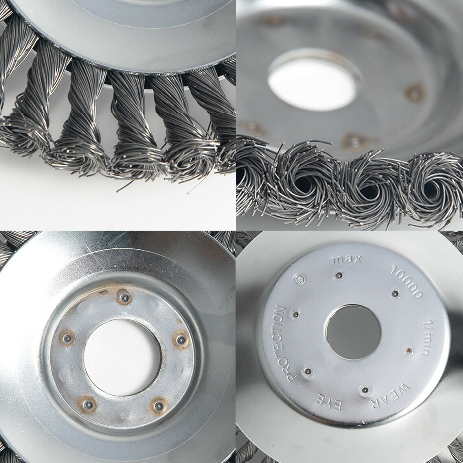 6'' Steel Wire Wheel Brush Weed Mower Grass Strimmer Head Trimmer Part Cutter