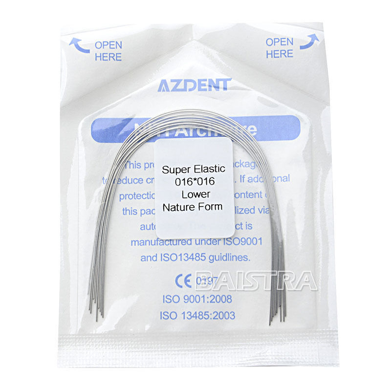 100 X Orthodontic Dental Super Elastic Niti Rectangular Nature Form Arch Wires