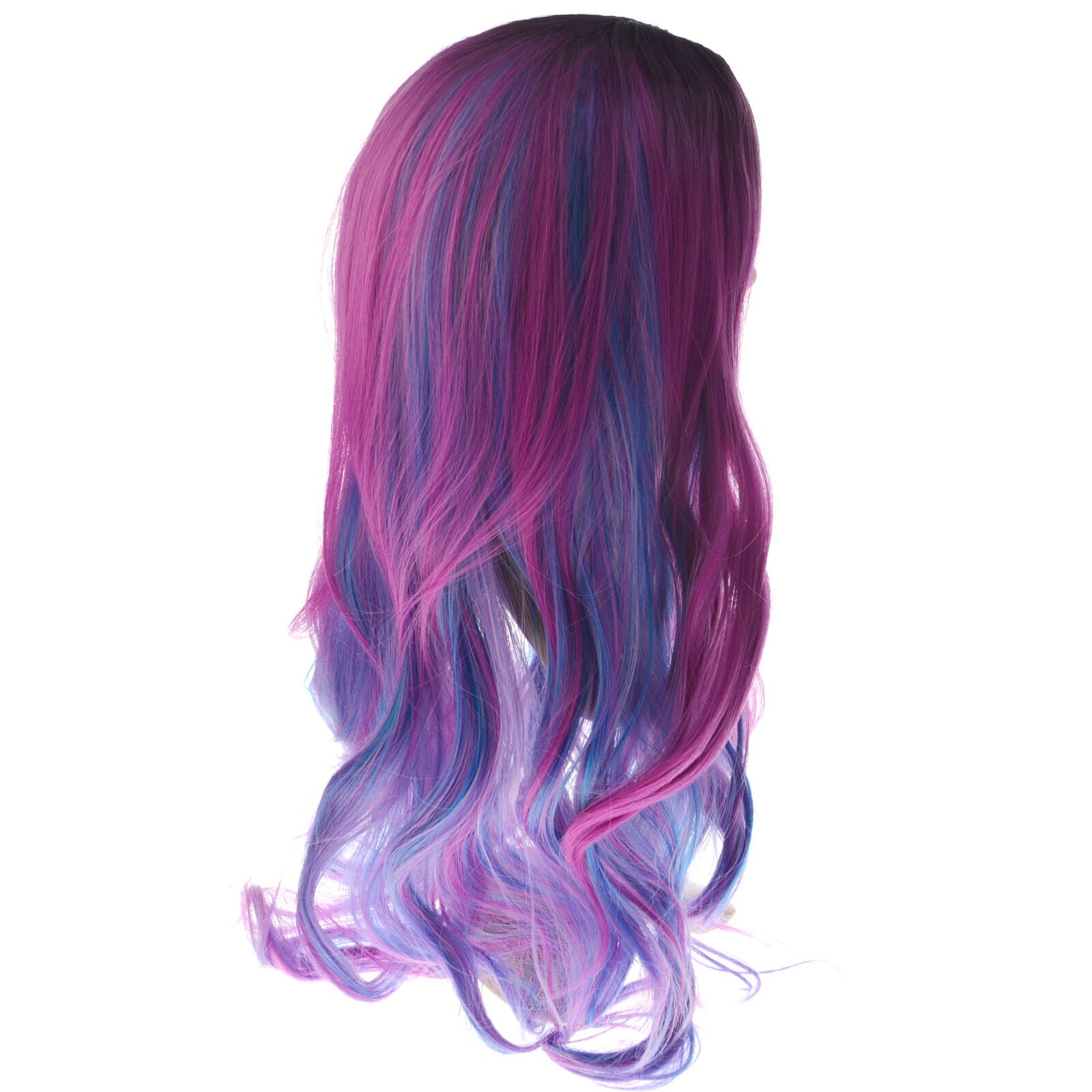 For Inspired by Descendants 3 Girls Audrey Wig Red Blue Long Curly Halloween Wig