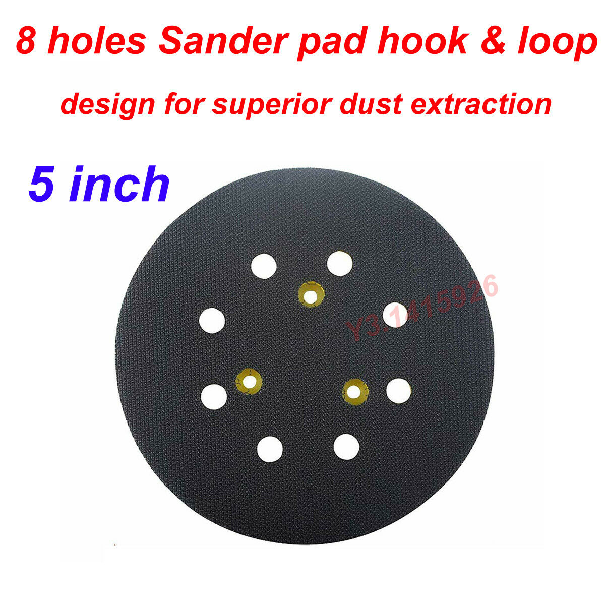 5" 8hole Sander Pad Hook & Loop Dewalt Porter Cable Decker 151281-08 DW421K NEW