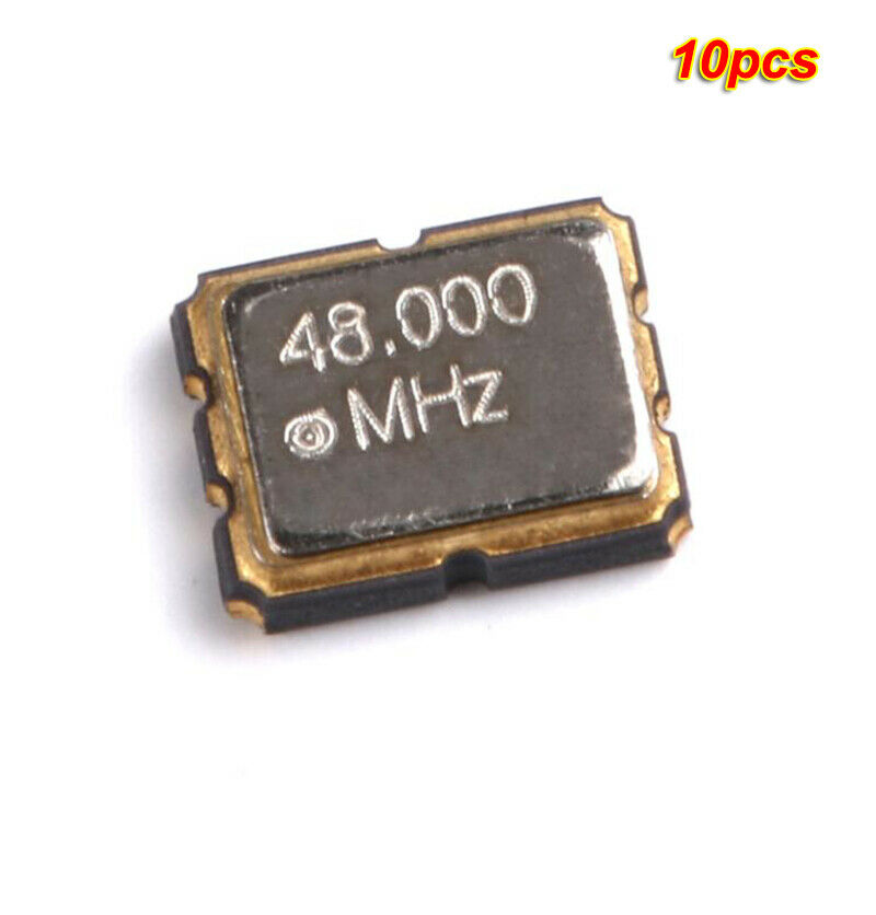 10pcs SMD 3225 48.000MHz L 3.3V active crystal oscillator 4-pin resonator