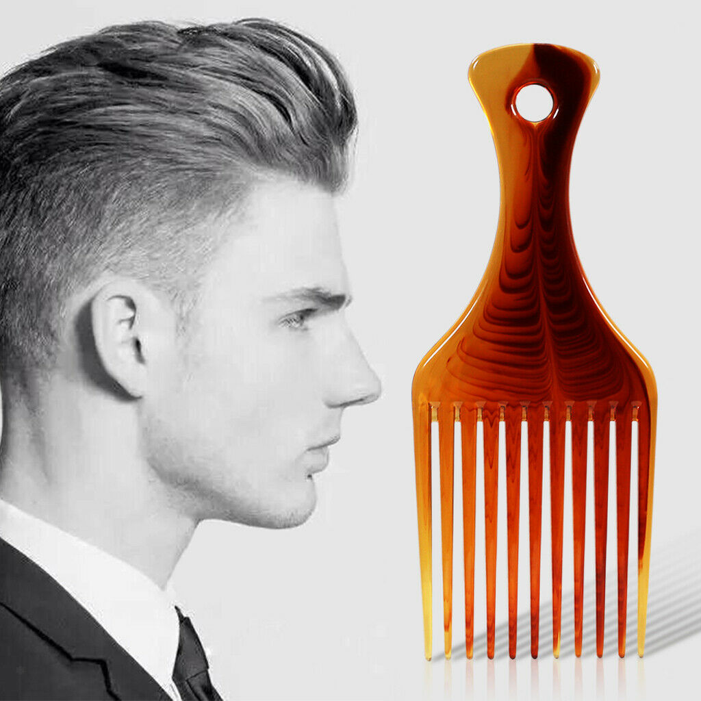 2x Long Handle Afro Pi Comb Hairdressing Sli Ba Hair Style Brush Tool