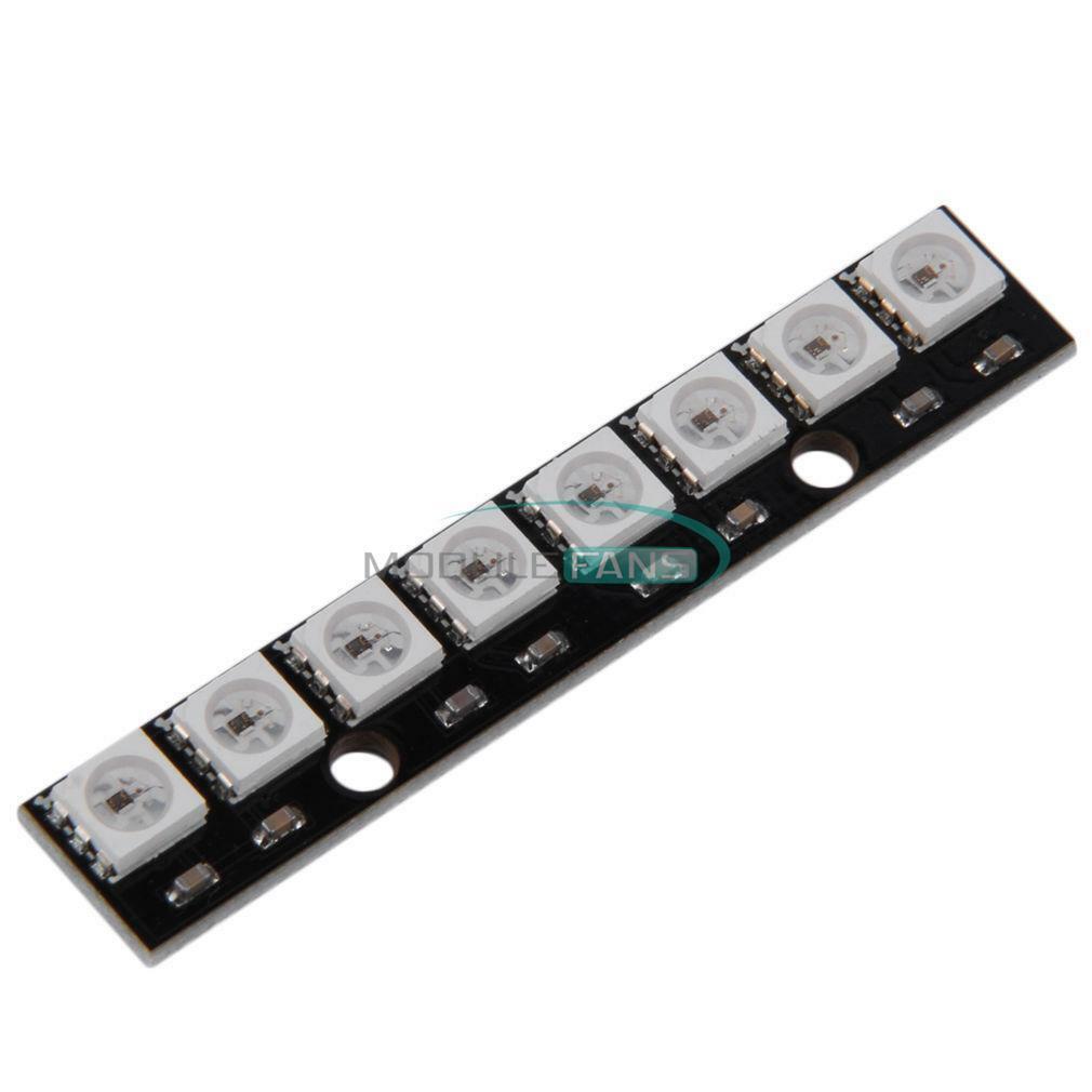 WS2812 5050 8-Bit RGB LED Lamp Panel Black Board LED Precise for Arduino