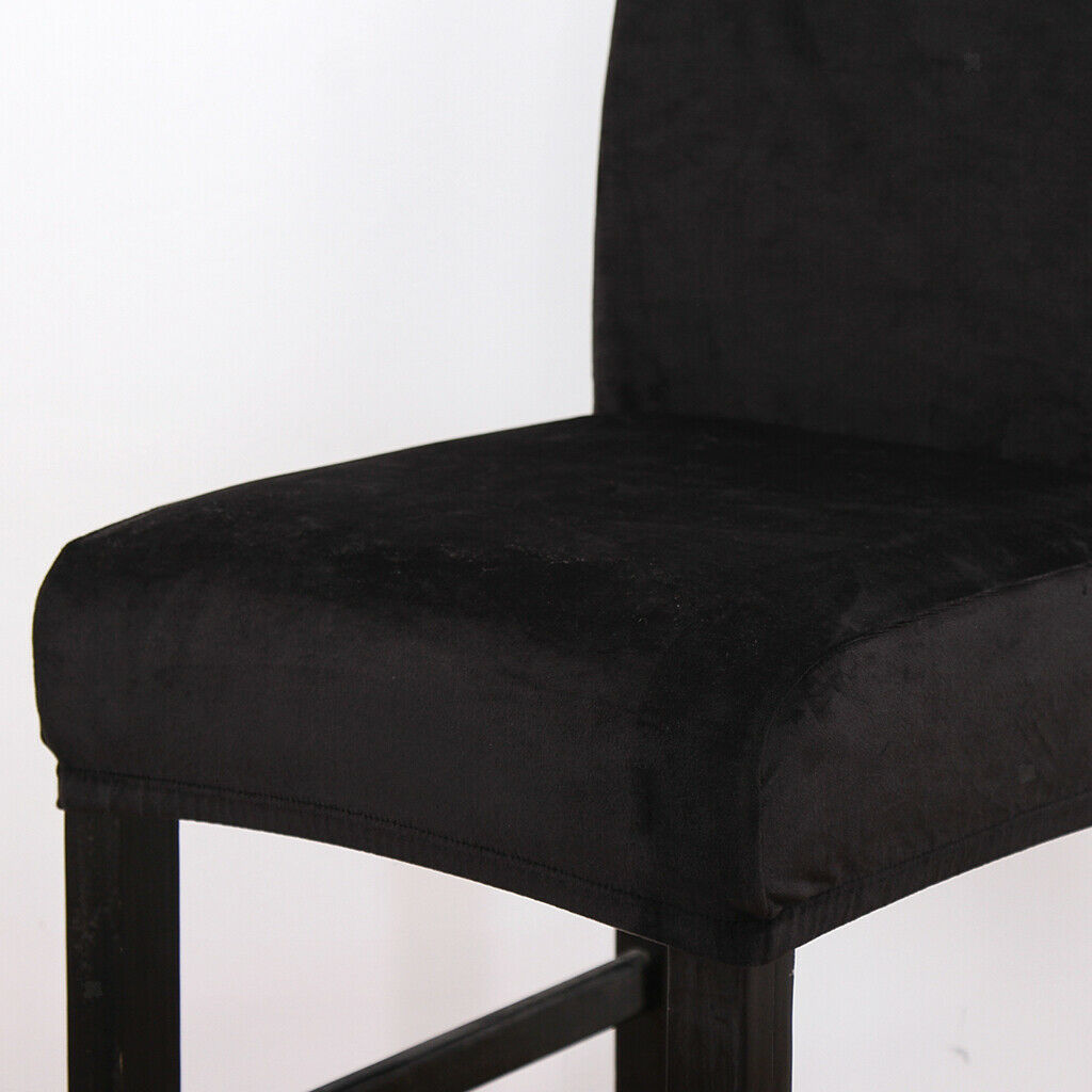 2x Soft Spandex Stretch Short Dining Room Chair Covers, Banquet Chair Seat