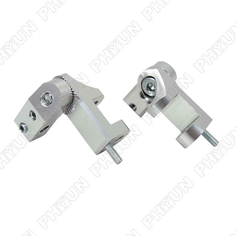 1 Pair Universal CNC Aluminum Motorcycle Foot Peg Passenger Footpeg Lowering Kit
