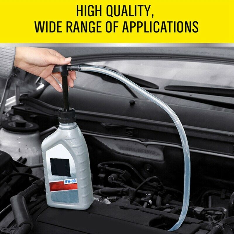 Fuel Oil Hand Siphon Pump Manual Hand Transfer Petrol Liquid Fluid Pump Car MaR3