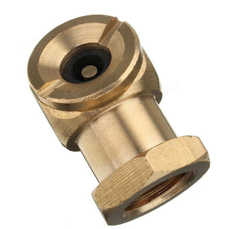 1/4" NPT Golden Tyre Inflator Valve Connector Air Chuck Ball Tire Clip Lo.l8