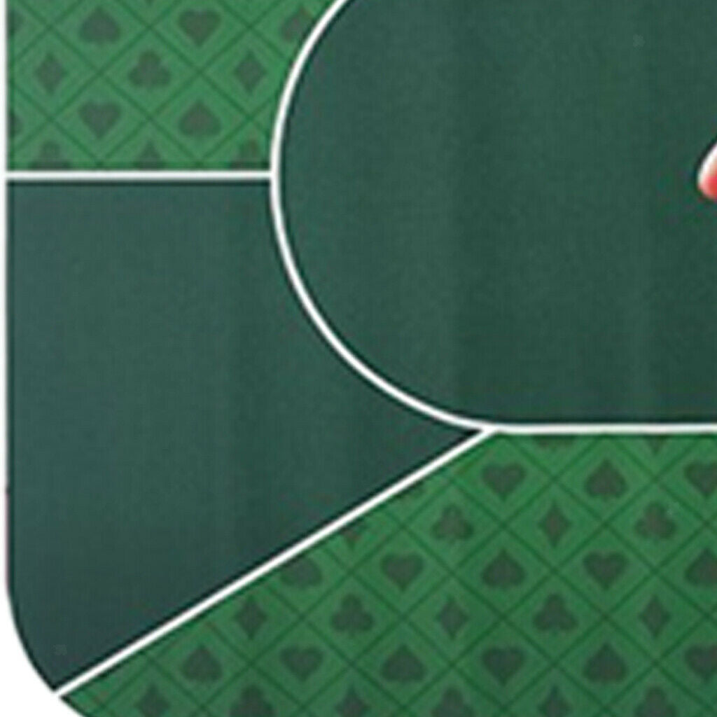Poker Table Layout Card Playing Mat Craps Gaming Pad w/ Storage Bag 120x60cm