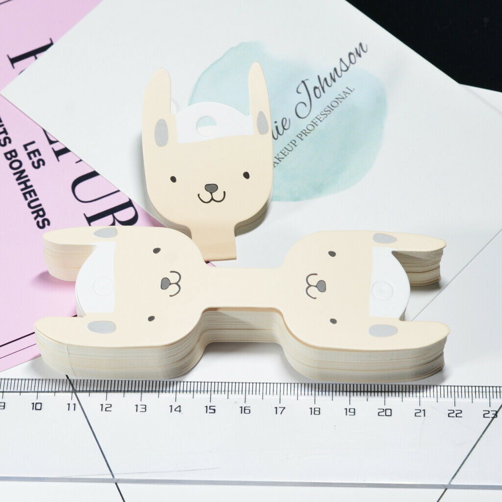 50x cartoon dog jewelry packaging card paper hair clip card