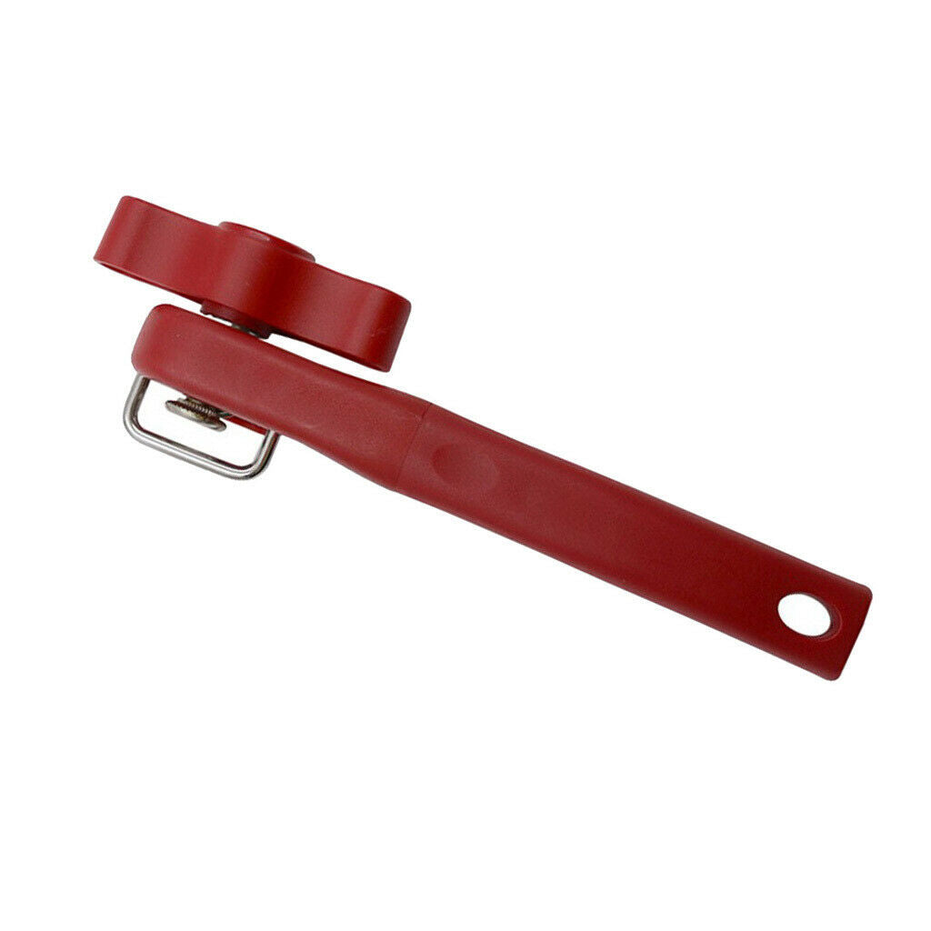 Manual Safe Cut Smooth Edge Can Opener Plastic Side Cut Red