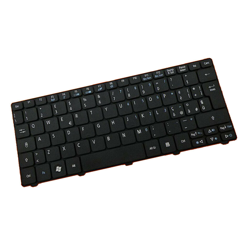 Black IT Laptop Italian Keyboard For Acer Aspire One D255E Series Laptop