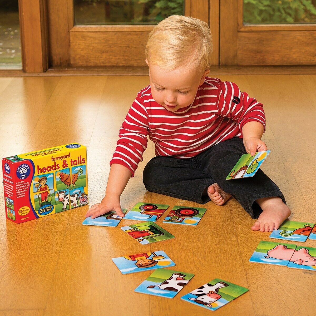 Orchard Toys 018 Farmyard Heads & Tails Matching First Games Toddler 18 Months+