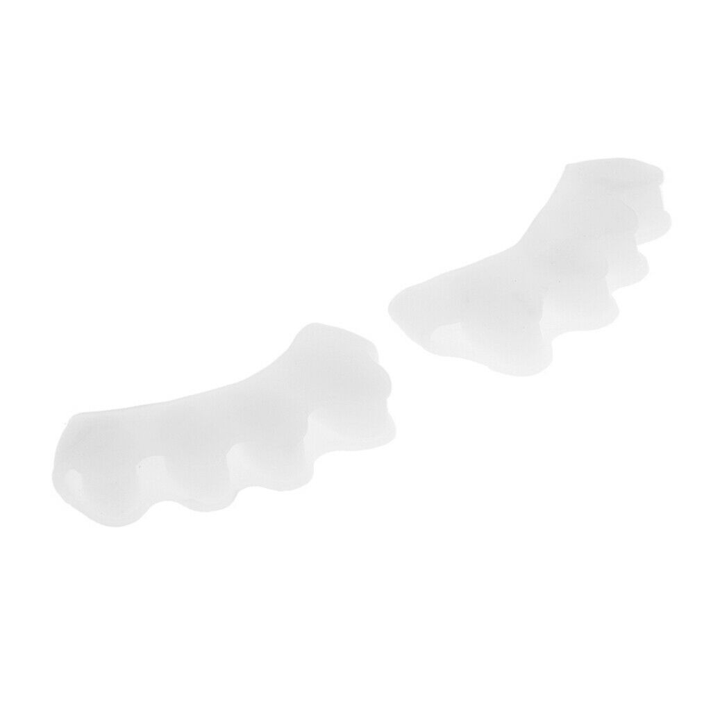 Silicone Toe Separators Bunion Pain Relief Toe Spacers Nail Polish Tools