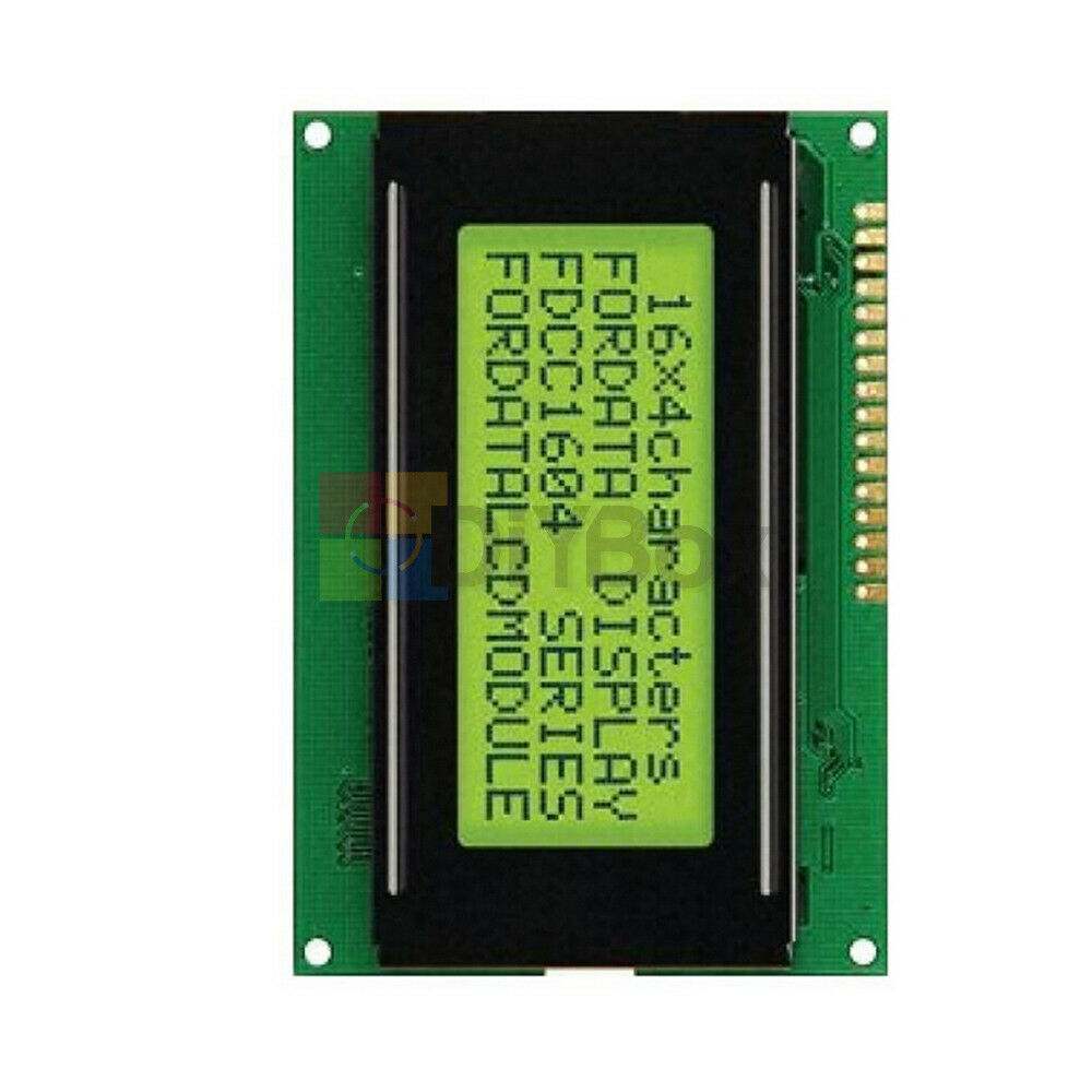 5V LCD 16x4 1604 Character LCD Display Module LCM Yellow Blacklight NEW