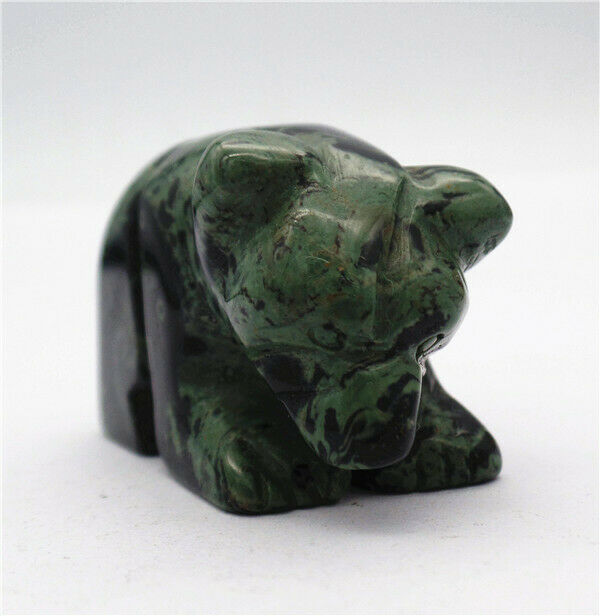 48x31x23mm Natural Kambaba Jasper Carved Bear Decoration Statue Decor HH7731