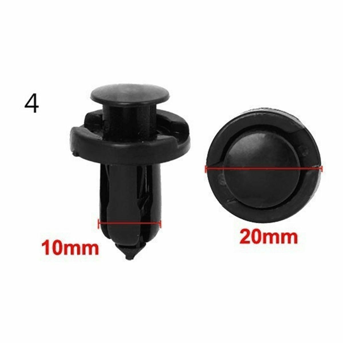 100Pcs 6 Models Car Door Mud Fender Repair Fastener Rivets Screws Push Pin Clips