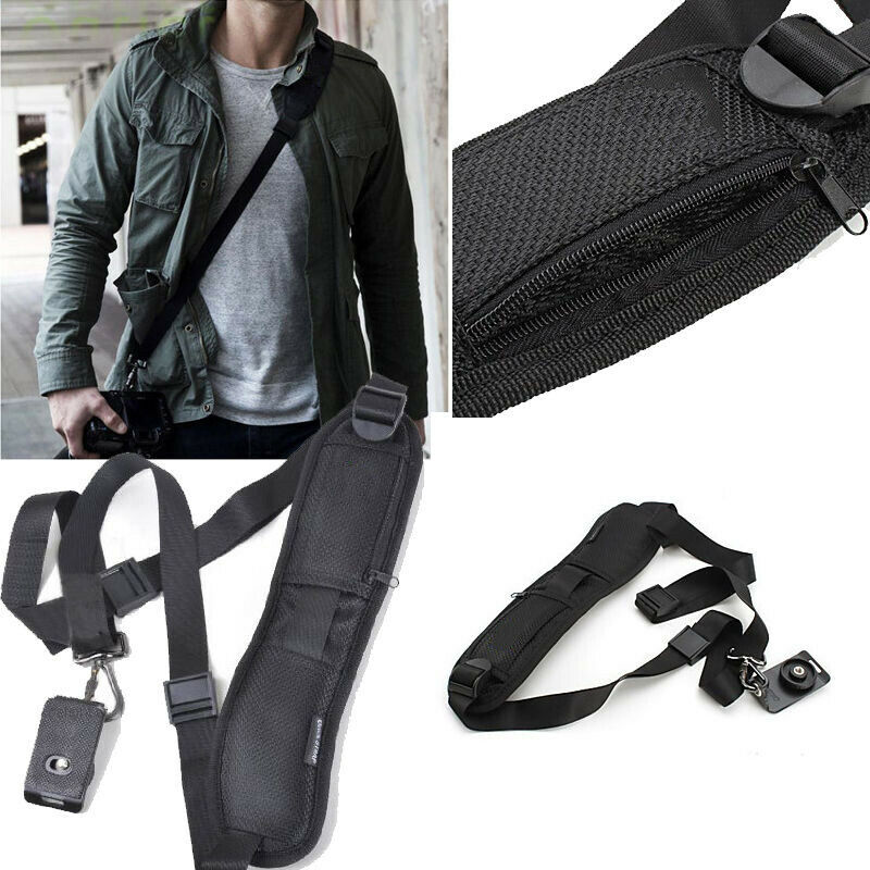 Camera Single Shoulder Belt Strap Neck Sling Elastic for DSLR Cameras Canon